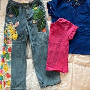 NWOT Amazing Boden giraffe jeans and tops size 8